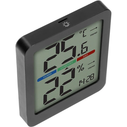 Termômetro eletrônico para quarto, preto - 4
