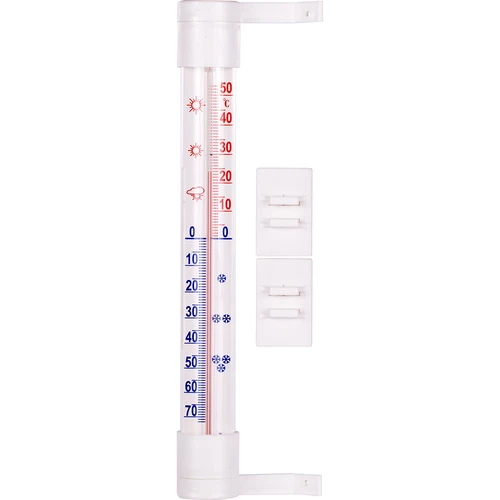 Termómetro exterior branco (-60°C a +50°C) 23 cm