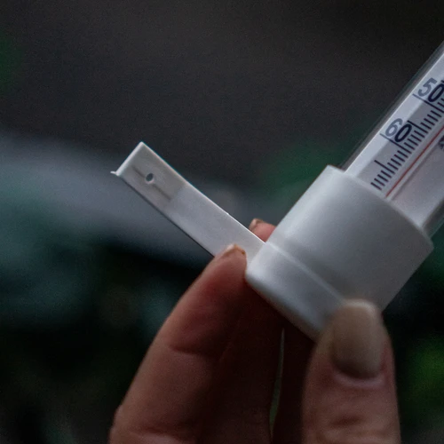 Termómetro exterior branco (de -50°C a +50°C) 18 cm - 6