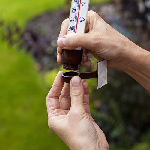 Termómetro exterior castanho (-60°C a +50°C) 23 cm - 6