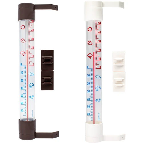 Termômetro externo com escala transparente (-70°C a +50°C) 23cm mix  - 1 