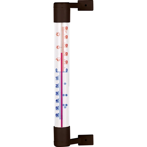 Termômetro externo marrom (-50°C a +50°C) 18cm  - 1 