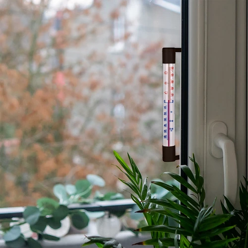 Termômetro externo marrom (-50°C a +50°C) 18cm - 7