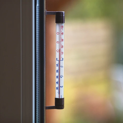 Termômetro externo marrom (-50°C a +50°C) 22cm - 6
