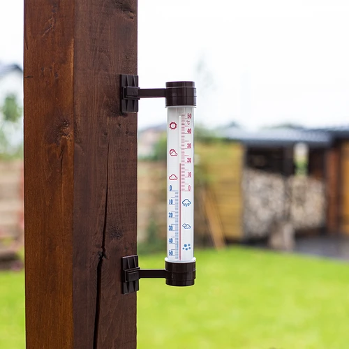 Termômetro externo marrom (-50°C a +50°C) 27cm - 2