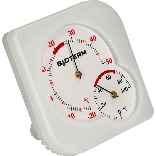 Termómetro interior bimetálico com higrómetro (-20 a +50°C), branco - 2