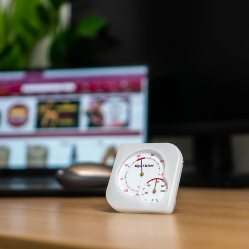 Termómetro interior bimetálico com higrómetro (-20 a +50°C) sortido - 8