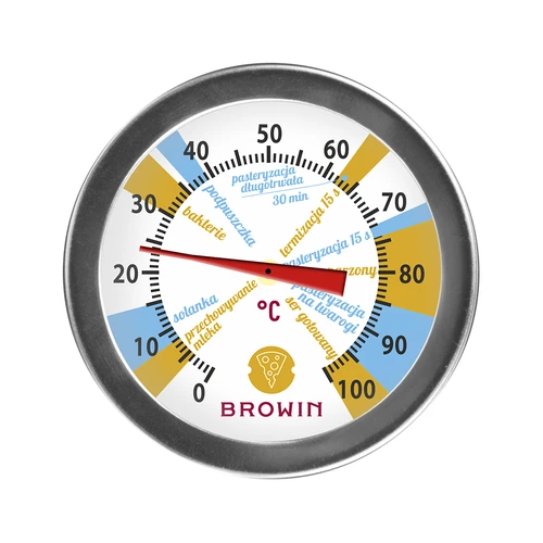 Termômetro para fabricação de queijo (0°C a +100°C) 19,8cm - 2