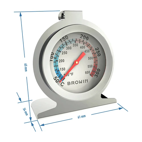 Termômetro para forno (50°C a +300°C) Ø6,1cm - 3