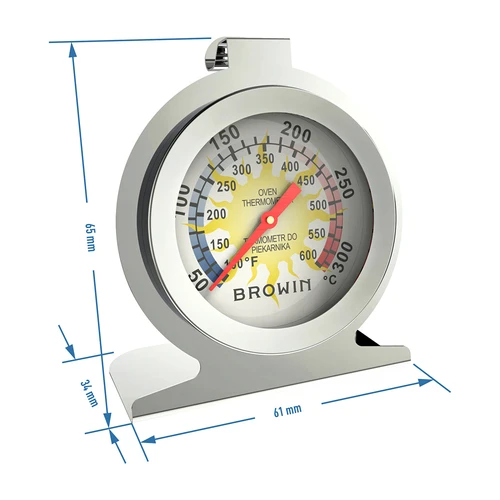 Termômetro para forno (50°C a +300°C) Ø6,1cm - 3
