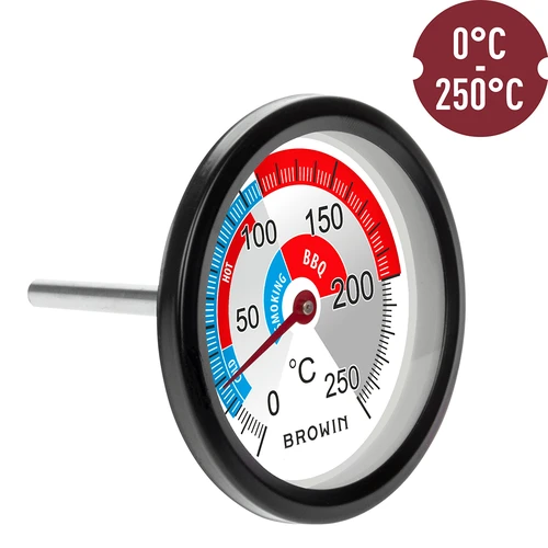 Termómetro para fumagem e BBQ (0°C a +250°C) 5,7 cm - 3