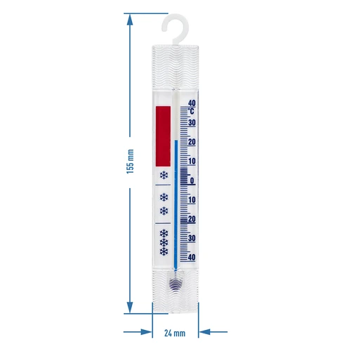 Termômetro para geladeiras e freezers (-40°C a +40°C) 15cm - 3