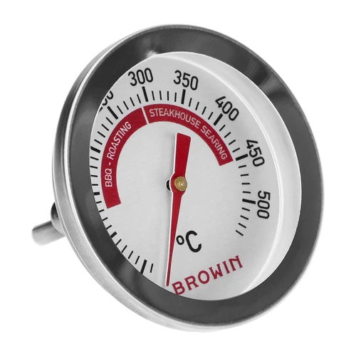 Termómetro para grelhador e BBQ, de 50 a +500°C, bimetálico, 5,3cm