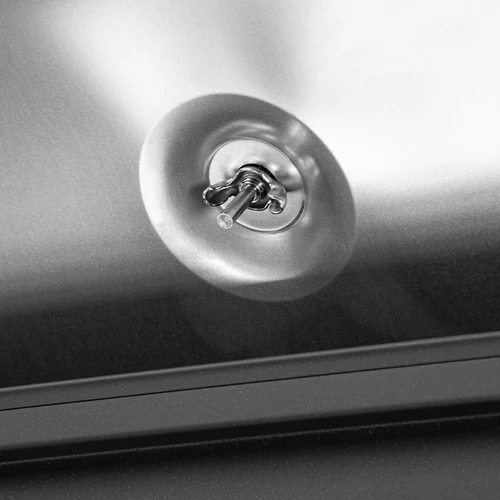 Termómetro para grelhador e BBQ, de 50 a +500°C, bimetálico, 5,3cm - 5