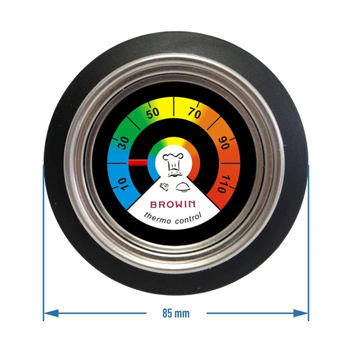 Termômetro-suporte para tampa (0°C a +120°C) Ø8,5cm - 3