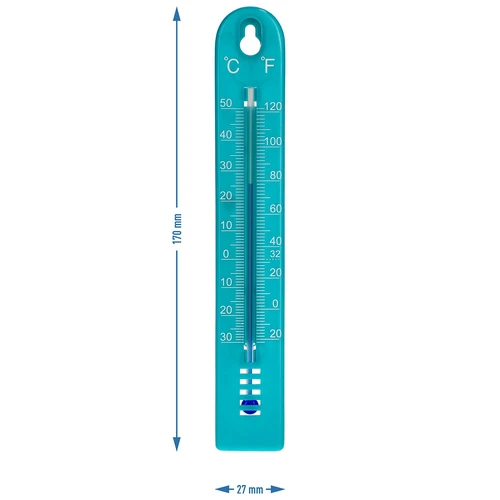 Termômetro universal (-30 a +50°C), 17 cm, azul - 4