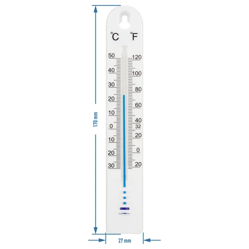 Termômetro universal (-30 a +50°C), 17 cm, branco - 2