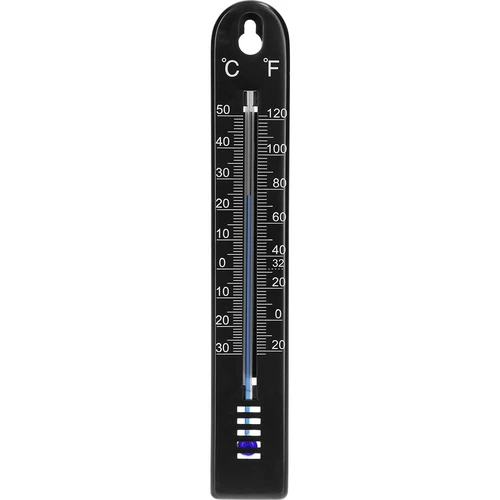 Termômetro universal (-30 a +50°C), 17 cm, preto  - 1 