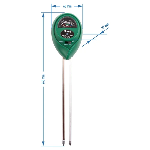 Testador de Substrato 3 em 1 - pH, umidade, insolação - 4