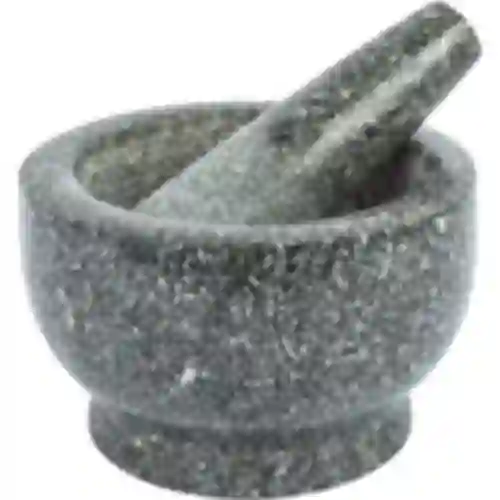 Almofariz de cozinha de granito com pilão