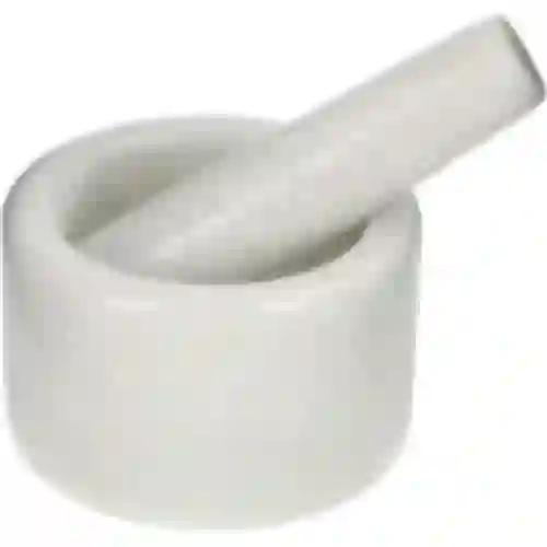 Almofariz de cozinha de mármore, branco, diâmetro 10 cm