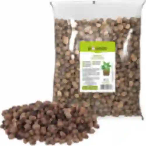 Argila expandida para plantas em vasos, jardinagem e florestas em vidro, 4-10 mm, 1L
