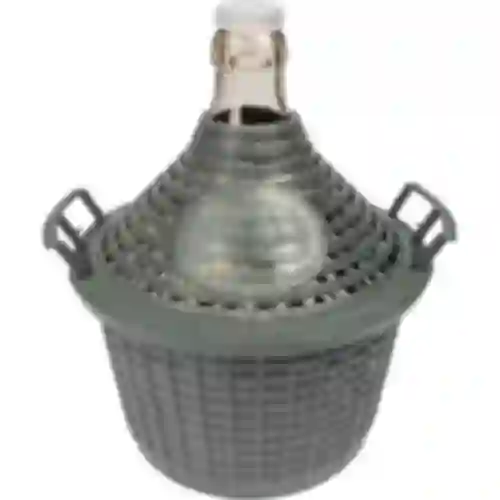 Balão para vinho 5 L em cesto de plástico