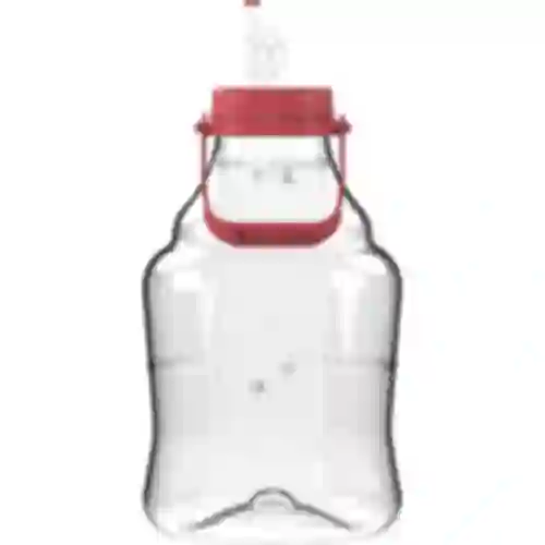 Balão para vinho leve, inquebrável, com alça, 10 L