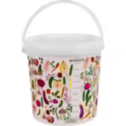 Balde alimentar com tampa 10 L - vegetais