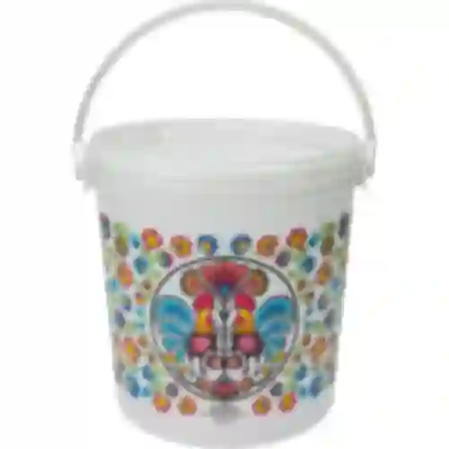 Balde alimentar GWIOZDA - com tampa, 10 L