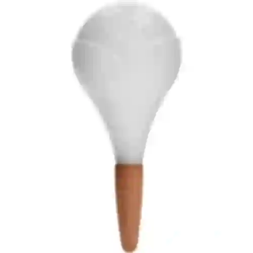 Bola de irrigação para plantas, branca fosca com base de cerâmica, 400ml