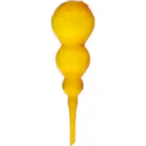 Bola de irrigação tripla (três câmaras), transparente amarela, 600 ml