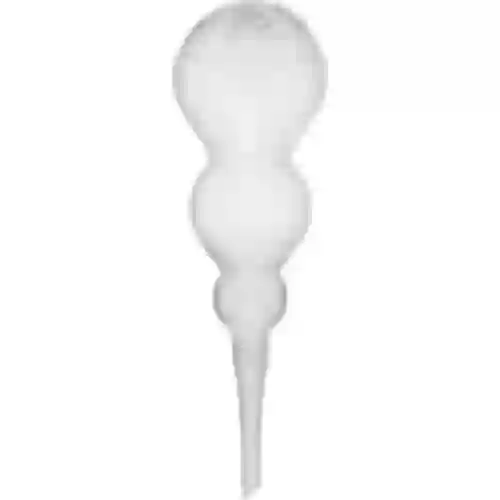 Bola de irrigação tripla (três câmaras), transparente e incolor, 600 ml