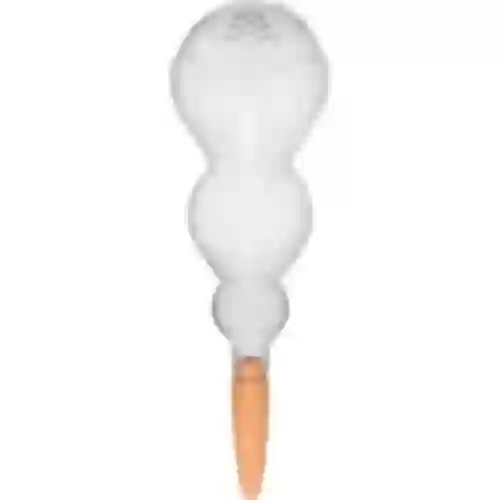 Bola de irrigação tripla (três câmaras), transparente incolor, com base de cerâmica, 600 ml