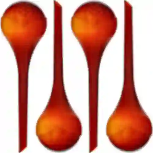 Bolas de irrigação para plantas, âmbar transparente, 400 ml, 4 unid.
