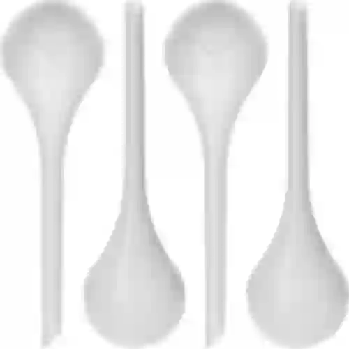 Bolas de irrigação para plantas, brancas translúcidas, 400 ml, 4 peças