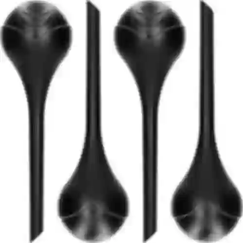 Bolas de irrigação para plantas, pretas foscas, 400 ml, 4 unid.
