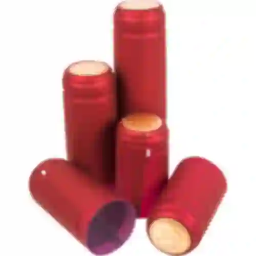 Capas com perfuração vermelhas diâmetro 31mm 100un.