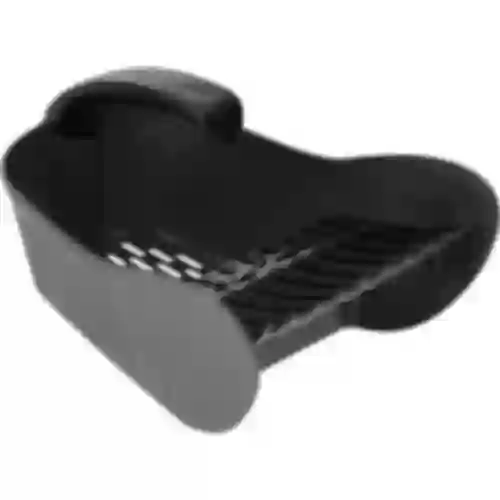 Colhedor de pequenos frutos de plástico, preto