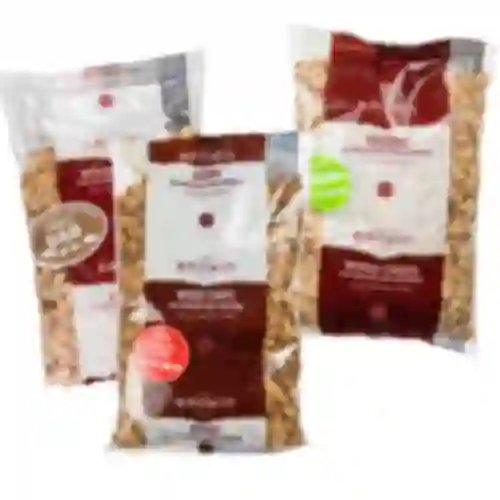 Conjunto de lascas de cerejeira, macieira e carvalho