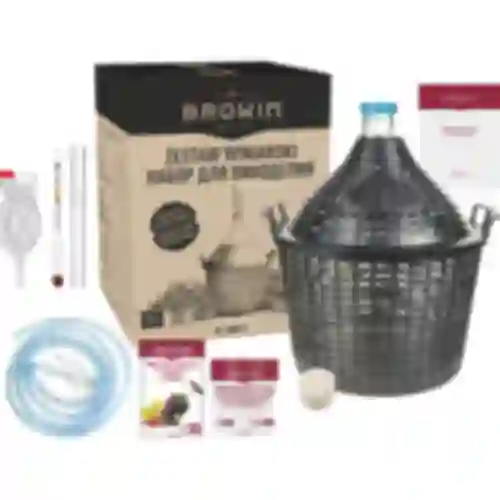 Conjunto de vinificação 15 L com balão de vidro