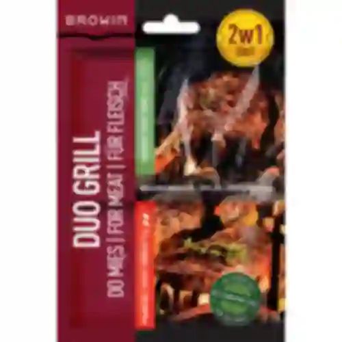 Duo Grill para carnes, mistura de especiarias 2 em 1, 2 x 12 g