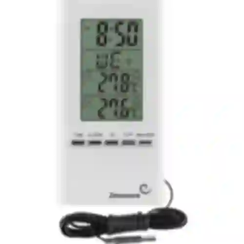 Estação meteorológica – eletrônica, sonda, branca