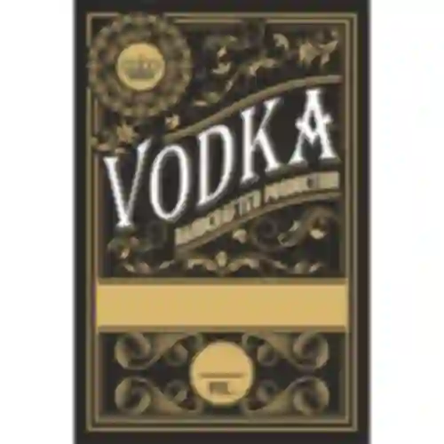 Etiquetas autoadesivas 60x90 mm para garrafas, vodka, pretas, 20 peças