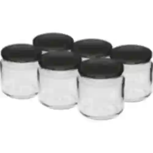 Frasco 212ml fi66/4 com tampa preta 6 unid.