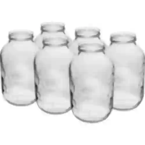 Frasco 5 L fi 100, sem tampas, 6 peças