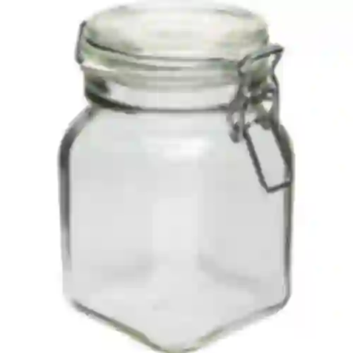 Frasco Comfort 750 ml quadrado. fechamento hermético