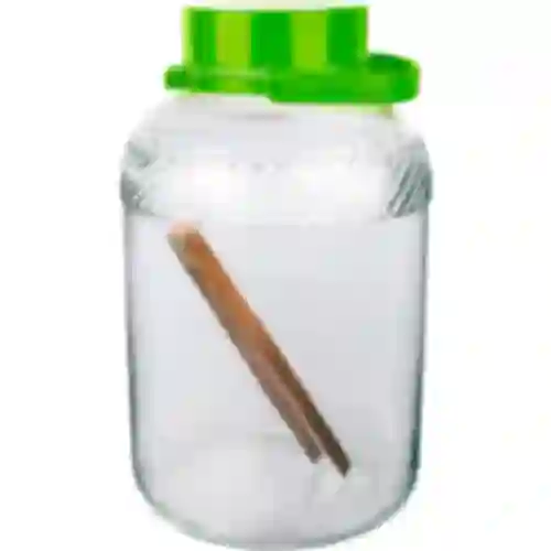 Frasco de vidro 8 L, com pinças