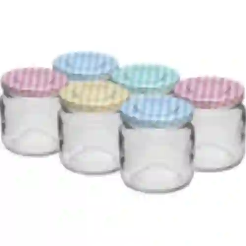 Frasco TO 106 ml com tampa colorida fi 53 - 6 unid.