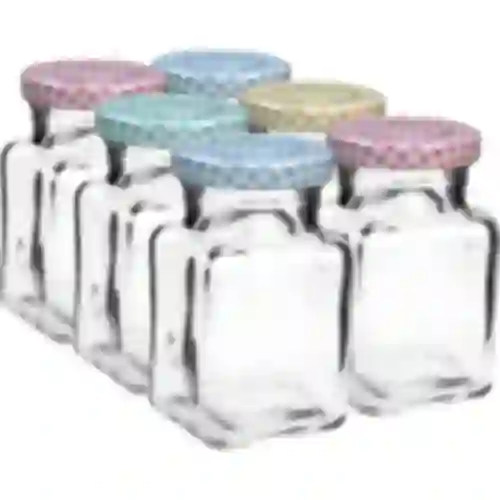 Frasco TO 150 ml Quatro cantos fi 53 tampa - 6 pcs.